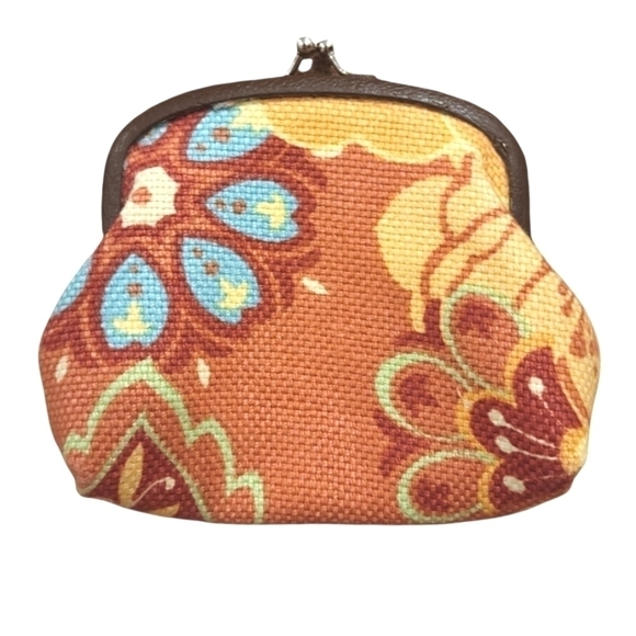 SPARTINA 449 Linen Twist Pouch Wallet like - Picture 3 of 9